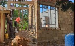 Albert Ojwang's parents' house construction in Homa Bay County.